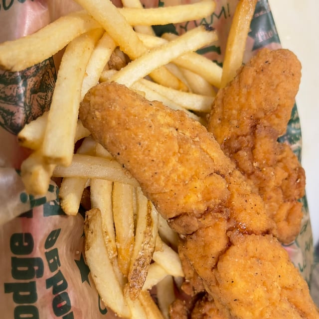 Kids Tenders W/ Fries.