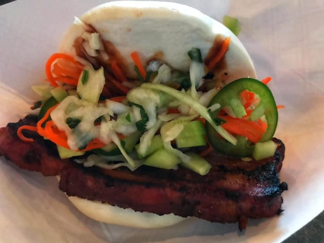 Pork Belly Steamed Bun.