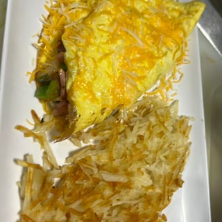 Country Omelette W/ Browns Inside