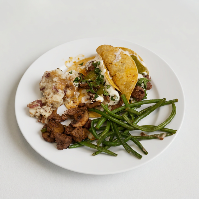 Steak Bite Dinner.